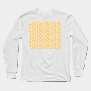 Light Yellow Ghost Pattern Long Sleeve T-Shirt